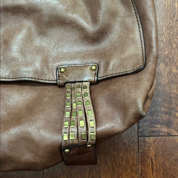 Kooba Brown Leather Women's Bag with Brass Detailing, Butter Soft - Picture 5 of 16